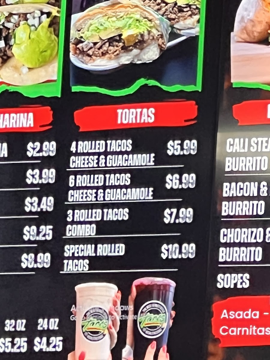 Calitacos Restaurant Menu - Image 1