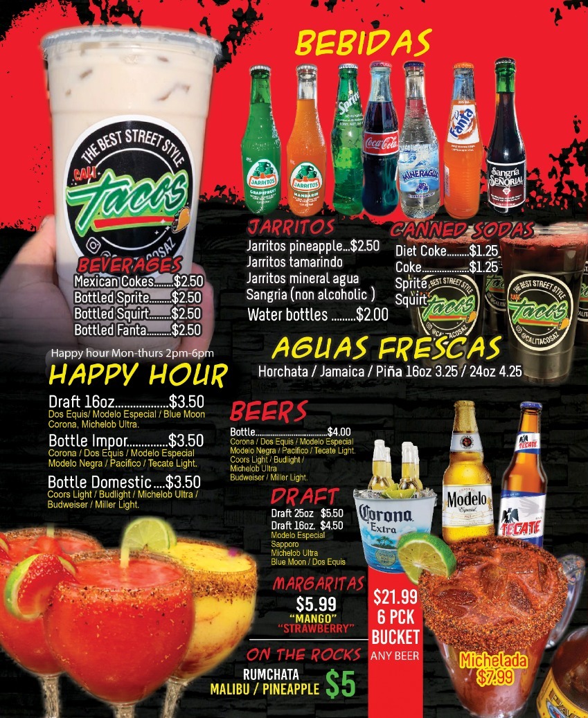 Calitacos Restaurant Menu - Image 3
