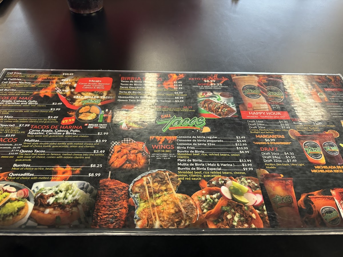 Calitacos Restaurant Menu - Image 5